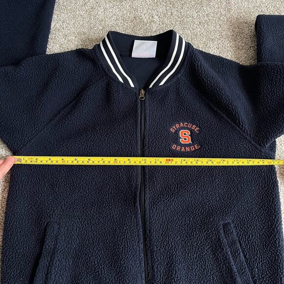 Syracuse University Womens Sherpa Full Zip Varsity Jacket Size M Champion - Picture 8 of 10